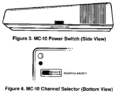 Figure 3 and 4 Power Switch and Channel Selector